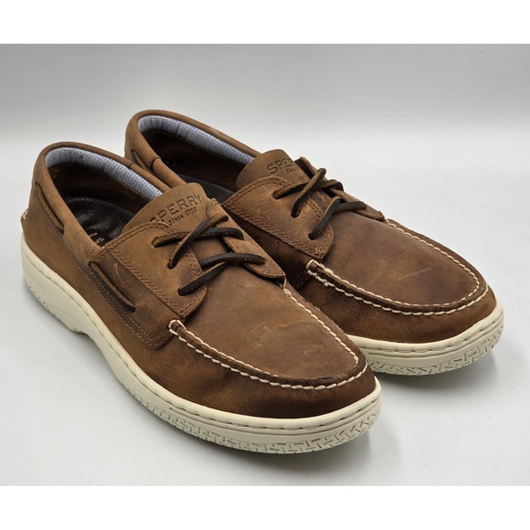 Sperry Other - Sperry Gold Cup Men's 9.5M Tan Plushwave 2.0 Boat Shoes – Authentic Leather